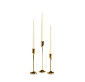 Unique Victorian brass candle holder with luxurious antique design and exquisite handcrafted details for weddings - Product Image 2