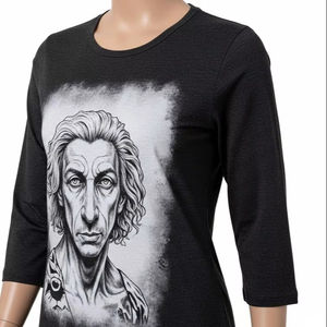 Conjunto de Algodón y Elastano Ecológico para Mujer, Mezcla de Algodón Orgánico, Elástico, Transpirable, Estampado Digital, Ropa Deportiva Informal - Product Image 2