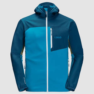 Vestes Softshell d'hiver haut de gamme pour hommes - Col montant 100% polyester imperméable respirant séchage rapide (Vente en gros) - Product Image 3