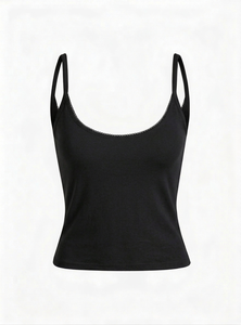 Nueva Llegada: Camisetas sin Mangas para Mujer, Tejido de Punto sin Costuras, Secado Rápido, Moda de Verano, Servicio OEM - Product Image 3