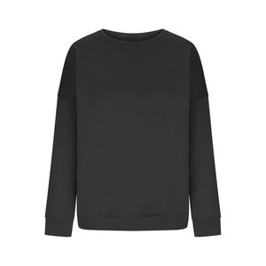 เสื้อสเวตเตอร์เปิดไหล่โอเวอร์ไซส์สำหรับผู้หญิงเสื้อสเวตเชิ้ตคอกลมมีฮู้ดทรงหลวมแขนยาวแบบสวมหัวสำหรับผู้หญิง - Product Image 3