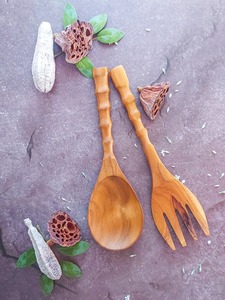 ช้อนไม้และเรซิ่นดีไซน์ใหม่ คุณภาพเยี่ยม พร้อมเรซิ่นอีพ็อกซี่สีขาว เกรดอาหาร อุปกรณ์ครัว - Product Image 6