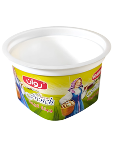 DYF230 8 oz 230 ml Round PP Cheese <b>Container</b> IML Injection Molded Dairy Packaging Cup <b>Foil</b> Seal Ready - Product Image 2