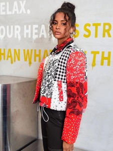 Prix de gros Hiver Chaud Femme Doudoune Tissu Confortable Respirant Caractéristique Teint Uni - Product Image 3