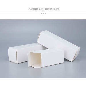 Caja de regalo pequeña blanca Universal, caja de embalaje de 350g, caja cuadrada de cartón en blanco, caja de Color personalizada cosmética - Product Image 6