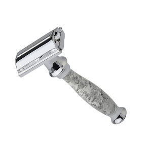 Navaja de Afeitar de Acero Inoxidable de Bajo Precio, Navaja de Afeitar de Seguridad para Barbería, para Hombres |   Navaja de Barbero de Acero de Damasco de un Solo Filo - Product Image 2