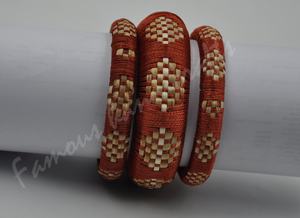 Bracelet en rotin pour femme Bracelet de bijoux en bambou naturel artisanal - Product Image 6