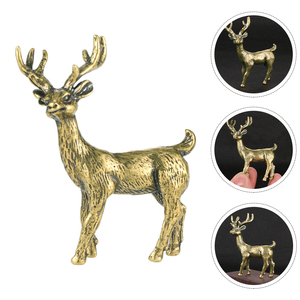 Escultura de reno de Navidad modelo de jardín independiente hecho a mano figura de Reno de latón macizo y estatua perfecta para vacaciones - Product Image 3