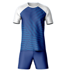 ชุดเสื้อฟุตบอลของผู้ชายชุดกีฬาสองชิ้นระบายอากาศได้โลโก้ปรับแต่งได้คุณภาพสูงเทคโนโลยีการพิมพ์ที่ยอดเยี่ยมคุ้มค่า - Product Image 4