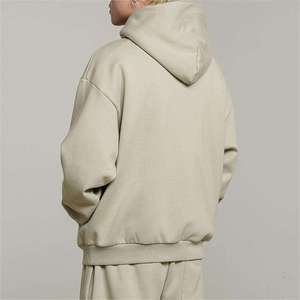 Ensemble de survêtement unisexe avec sweat-shirt à capuche et pantalon de jogging, coupe-vent personnalisé, survêtement uni surdimensionné pour homme, ensemble de sweat-shirt à fermeture éclair - Product Image 6
