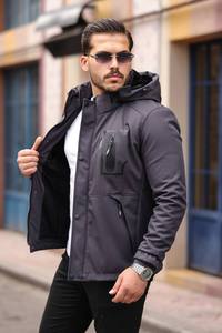 Manteau Poncho Long à Capuche Rembourré pour Homme – Vêtement d'extérieur Chaud et Confortable de Haute Qualité pour l'Hiver en Extérieur – Vente en Gros - Product Image 3