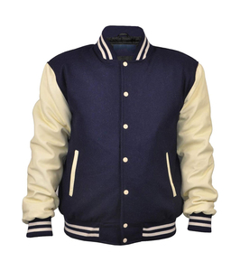 Último estilo Unisex transpirable invierno lana piel de oveja botón decoración sublimada CollegeBaseballjacket para hombres DDP envío - Product Image 1