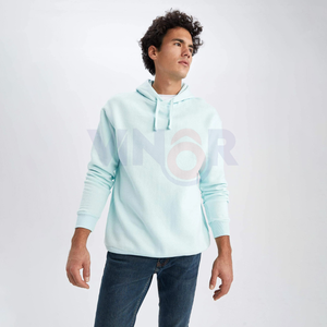 Jersey térmico informal de invierno para hombre, Sudadera con capucha, tejido polar de poliéster de algodón sólido, estampado de logotipo personalizado, bordado, suelto, 100% algodón - Product Image 5