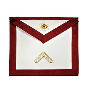 Delantal Regalia personalizado con borde decorativo, costura fina y acabado liso, hecho para uniformes ceremoniales y ocasiones rituales - Product Image 4