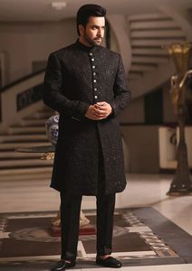 NEWLY STYLISH <b>MEN</b> SHERWANI <b>DRESS</b> on BROCADE FABRIC & MATCHING SHOE for WEDDING <b>Dress</b> @ 2022 - Product Image 2