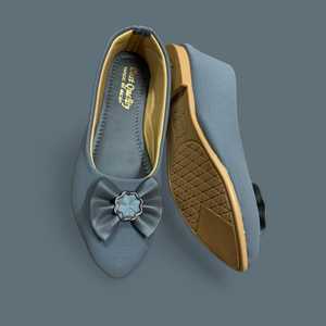 รองเท้าบัลเล่ต์แบบลำลองมีโบว์และพื้นรองเท้าพีวีซีนุ่มใส่สบายใส่ได้ทุกวันสำหรับทุกฤดูกาล - Product Image 2