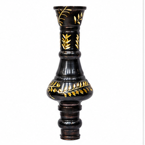 Cachimba Farida Luxury Mini Cleo de latón macizo con juego completo y diseño árabe pintado a mano - Product Image 3