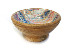 Cuenco de fruta liso de madera de pino natural biodegradable ecológico de madera multiusos - Product Image 5