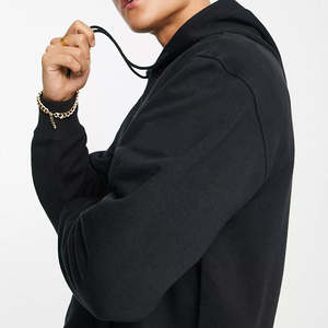 Chaud hiver saison pull grande taille hommes noirs sweats à capuche meilleur prix Service OEM & ODM prêt à expédier sweats à capuche de style décontracté - Product Image 3