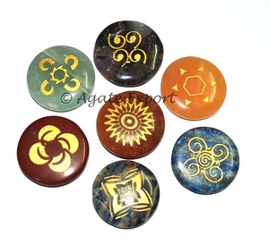 Venta al por mayor de piedras preciosas curativas: Set de siete chakras coloridos para sanación, piedras de los 7 chakras, sets al por mayor de chakras, producto de sanación natural. - Product Image 4