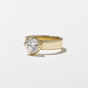 Alliance durable en moissanite de 2 carats pour femmes en or 14 carats VVS2 Clarity Round Brilliant Cut Trendy Wholesale Supplier Export - Product Image 5