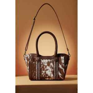 Pochette en cuir de vachette avec chaîne décorative pour femmes - Product Image 6