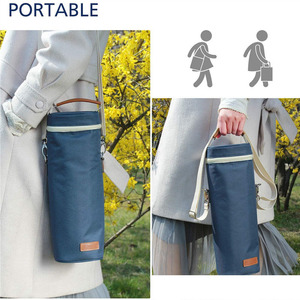 Grosir tas jinjing botol anggur Tunggal tas pendingin anggur termal berbantalan terisolasi - Product Image 6