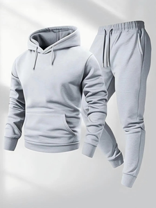 ชุดวอร์มเสื้อสวมหัวแบบมีฮู้ดใส่ได้ทั้งชายและหญิงชุดกีฬาแฟชั่นชุดกีฬาเสื้อสเวตเชิ้ตและกางเกงลำลองสำหรับฤดูใบไม้ร่วงและฤดูหนาว - Product Image 2