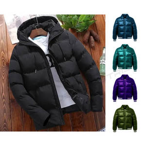 Chaqueta Acolchada de Primavera para Hombre, Cuello Alto, Acolchado, con Cierre - Product Image 2