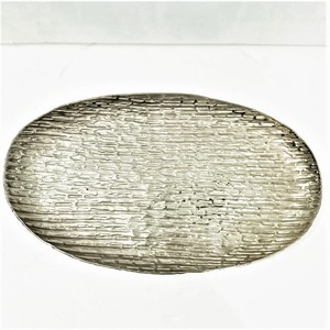 VISHAL HANDICRAFT Premium Quality Latest Design Silver Metal Aluminium Hammered Square Serving <b>Tray</b> Customized Logo for Home - Product Image 4