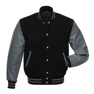Blouson Bomber Unisexe en Tissu et Cuir de Haute Qualité 2026, Isolant Thermique, Fermeture Éclair, Idéal Été, Vente en Gros, Livraison Rapide - Product Image 1