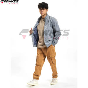 Ropa de hombre personalizada, chaqueta de bombardero, chaqueta negra de moda a prueba de viento, ropa exterior informal, chaqueta de bombardero para hombre - Product Image 6