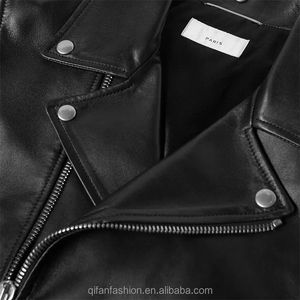 Chaqueta cortavientos de piel de cordero personalizada 100% para hombre - Product Image 5