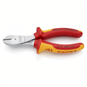 Cortador Diagonal de Alta Potencia Knipex, Recubierto de Cromo, con Certificación VDE, Tijeras con Empuñaduras Multicomponentes Aisladas - Product Image 2