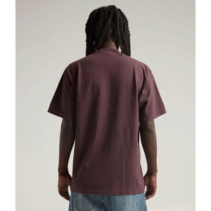 T-shirt de fitness à manches courtes et col ras du cou pour hommes T-shirt haut de gamme épais et flammé T-shirt en tricot épais uni et blanc - Product Image 5