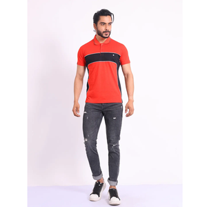 เสื้อยืดผ้าฝ้ายเมอร์เซริส100% พรีเมี่ยมแขนยาวครึ่งท่อนใส่ได้พอดีตัว - Product Image 1