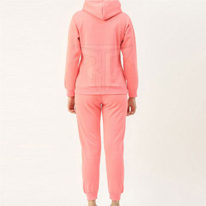 Mujeres personalizado contraste nuevo estilo rayas mujeres pulóver chándal/personalizado cuello con capucha mujeres chándales - Product Image 2