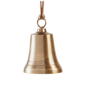 Timbre de puerta colgante con acabado dorado, cantidad a granel, hecho a medida, para exteriores, granja, decoración de jardín, timbre, decoración del hogar - Product Image 1