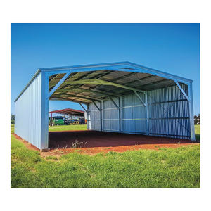 מכירה חמה מגרש רכב עם מסגרת פלדה מהונדסת מראש עיצוב טוב סככת רכב בסגנון גג אנכי עם צדדים סגורים או פתוחים בברזיל - Product Image 2