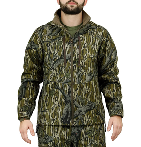 Veste tactique camouflage durable, silencieuse, imperméable, d'hiver, à fermeture éclair, à capuche, chaude, pour la chasse, col montant, qualité supérieure, respirante - Product Image 2