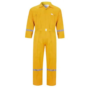 55 2025 Monos reflectantes de seguridad de alta visibilidad hechos a medida, mono transpirable con bolsillos, mono de diseño propio personalizado al por mayor - Product Image 1