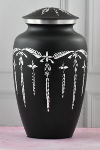Urnas de Cremación Decorativas de Acabado Negro, Modernas, de Primera Calidad, para Cenizas Humanas, Ecológicas, Personalizables, para Funerales - Product Image 2