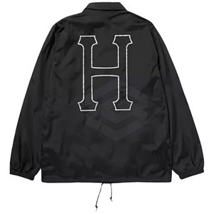 Chaqueta deportiva para hombre con logotipo personalizado OEM estilo cortavientos con cuello levantado de invierno con cremallera transpirable poliéster/algodón suministro a granel - Product Image 4