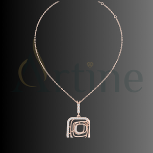 Collier pendentif Moissanite en argent sterling 925 de forme ronde de nouveau style pour les femmes - Product Image 1