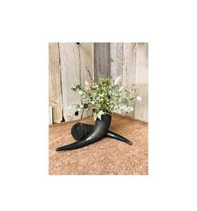 Jarrón de Flores de Cuerno de Diseño Nórdico, Tipo Libro, para Regalo, Uso en Mesa, con Soporte de Metal, Jarrón de Flores de Cuerno al por Mayor, Decoración de Mesa - Product Image 3