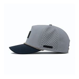 Gorra de Golf Transpirable Personalizable de Fábrica con Logotipo de Parche de Goma Perforado con Láser, Ligera, Protección Solar UPF 50+ VN - Product Image 3