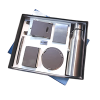 Meilleur prix pour un ensemble cadeau promotionnel personnalisé 6-en-1 (bouteille d'eau, support de téléphone portable, porte-cartes ATM, support de papeterie, cadeaux d'affaires)