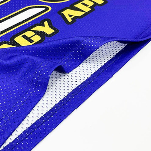 Custom Made Luxury Streetwear Oversized V Neck Soccer Cropped Boxy Cropped T <b>Shirt</b> Mesh Football Jersey For <b>Men</b> - Product Image 4