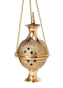 Brûleur d'encens plaqué or, dernier design, brûleur d'encens portable, brûleur de bakhoor décoratif fait à la main pour la maison, l'hôtel - Product Image 4