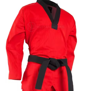Uniforme de Taekwondo Deportivo para Hombre Adulto, Logotipo Frontal, 100% Algodón, Transpirable y de Secado Rápido, Talla Personalizable - Product Image 4